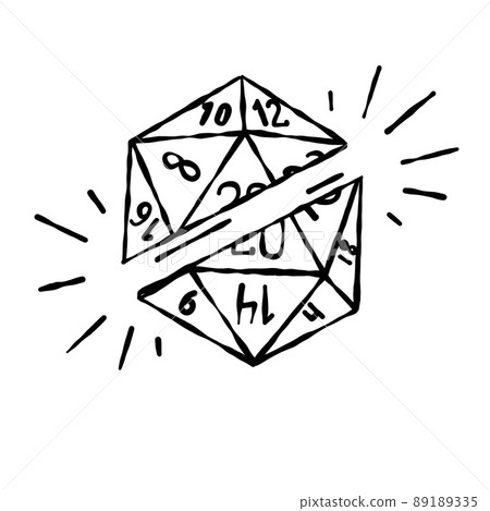 Cartoon dice for fantasy dnd and rpg Board game Cartoon dice for fantasy dnd and rpg Board game 89189335