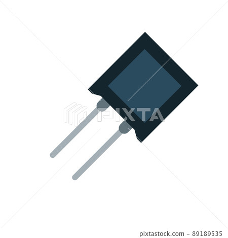 Resistor. Electrical engineering and electronics with two pins 89189535