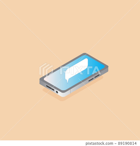 isometric smartphone mockup concept. realistic vector illustration isometric smartphone mockup concept. realistic vector illustration 89190814