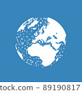 the world's oceans polluted with plastic debris. The planet is surrounded by plastic waste. 89190817
