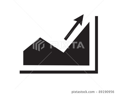Single Chart infographic graph diagram a single icon silhouette icon Single Chart infographic graph diagram a single icon silhouette icon 89190956