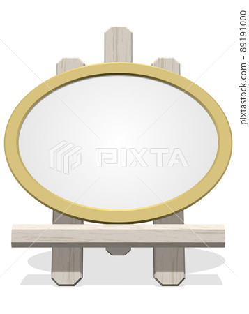 Three-dimensional easel signboard vector illustration 89191000