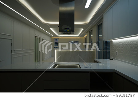 Interior, design, villa, interior, space, lighting, indirect lighting 89191787