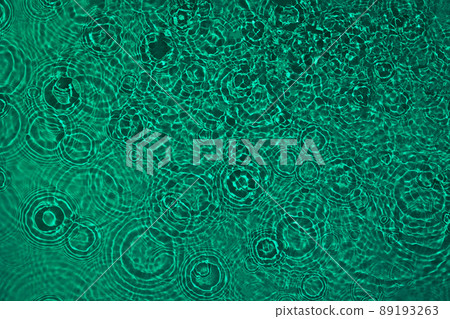transparent dark green colored clear calm water surface texture  89193263