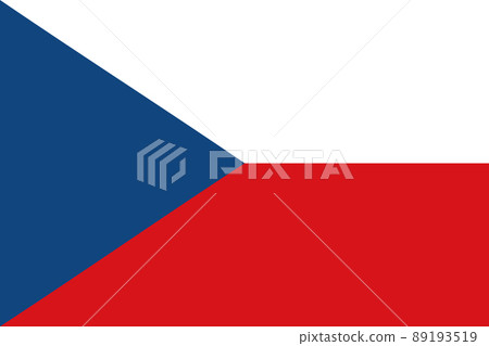 Glass light ball with flag of Czech Republic. Round sphere, template icon. national symbol. Glossy realistic ball, 3D abstract vector illustration highlighted on a white background. Big bubble 89193519