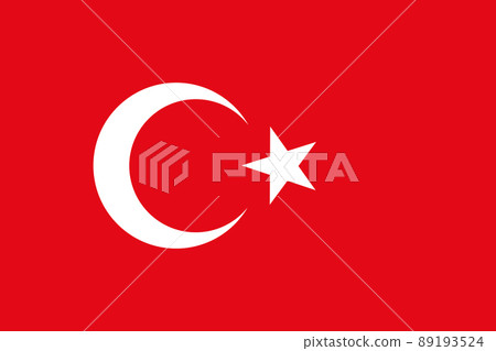 Flag of Turkey. Turkish national symbol in official colors. Template icon. Abstract vector background Flag of Turkey. Turkish national symbol in official colors. Template icon. Abstract vector background 89193524