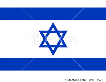Flag of Israel. Israeli national symbol in official colors. Template icon. Abstract vector background Flag of Israel. Israeli national symbol in official colors. Template icon. Abstract vector background 89193525