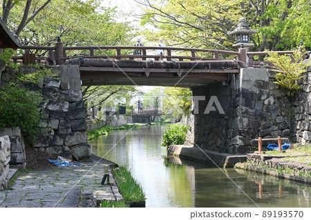 近江八幡市八幡堀白雲橋 89193570