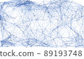 abstract blue polygonal mesh background, rendered illustration 89193748