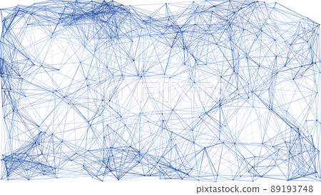 abstract blue polygonal mesh background, rendered illustration 89193748