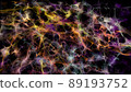 abstract glowing multicolored background - digital mesh design wallpaper 89193752