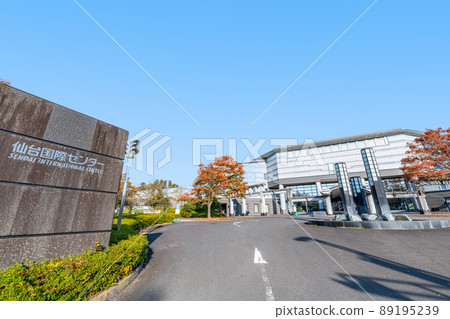 Sendai International Center Conference Building in fine weather, Sendai City, Miyagi Prefecture 89195239