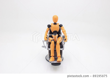 a figure having haircut at barber shop 89195875