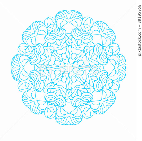 Fractal mandala great for Christmas or ethnic use. Fractal mandala great for Christmas or ethnic use. 89195958
