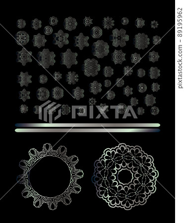 Traditional silver decor 89195962