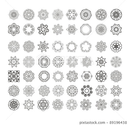Hand drawn circular background. Hand drawn circular background. 89196438