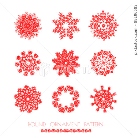 Collection of Christmas snowflakes 89196585