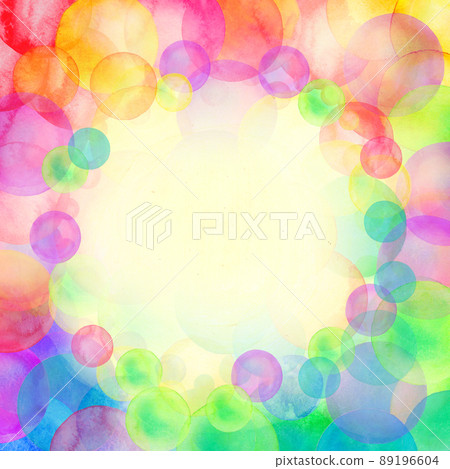 Rainbow colored watercolor confetti pattern. Dense watercolor confetti 89196604