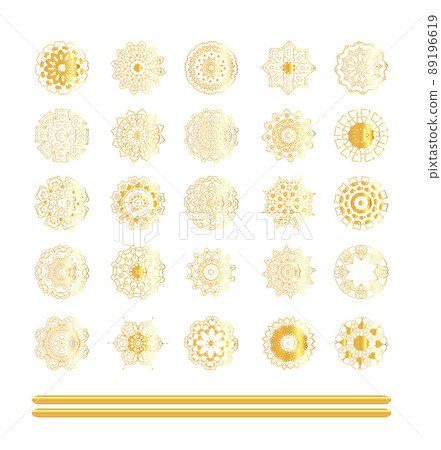 Abstract golden ornament 89196619