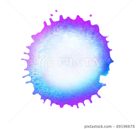 Blue watercolor background hand painted. Watercolor blue splash 89196678