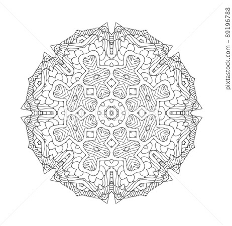 Circle ornament frame 89196788