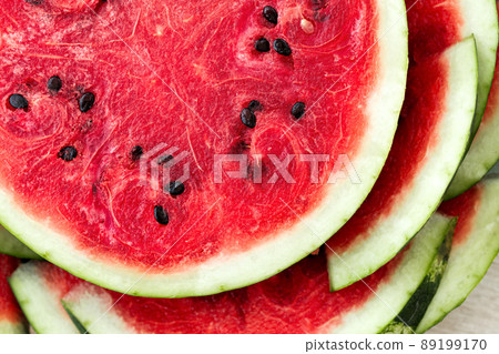 Vibrant red texture of watermelon Vibrant red texture of watermelon 89199170