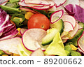 Fresh healthy salad with cherry tomatoes and mixed greens 89200662