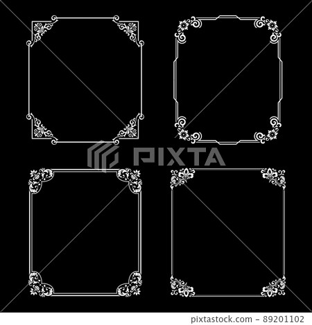 Set of decorative frames Elegant element Set of decorative frames Elegant element 89201102
