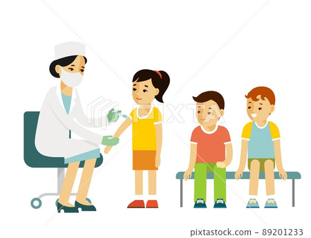 Children vaccination concept. Healthcare, medical treatment, prevention and immunize. 89201233