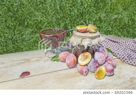 Homemade a delicious plum jam Homemade a delicious plum jam 89201566