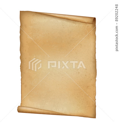 Ancient Paper, Parchment Scroll, realistic vector illustration Ancient Paper, Parchment Scroll, realistic vector illustration 89202248
