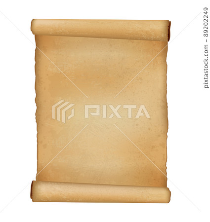 Ancient Paper, Parchment Scroll, realistic vector illustration Ancient Paper, Parchment Scroll, realistic vector illustration 89202249