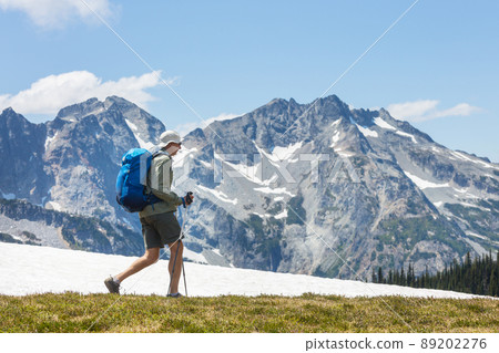 Hike in mountains 89202276
