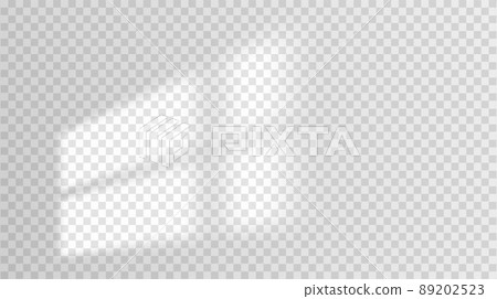 Window shadow overlay transparent png background for product flat lay or mockup. 89202523