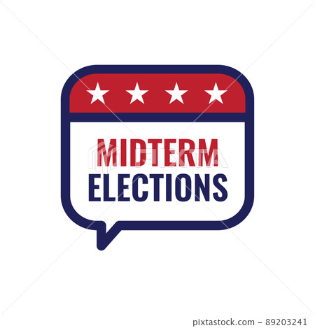 2022 Midterm Elections Design w Red White and Blue Vote Icon 2022 Midterm Elections Design w Red White and Blue Vote Icon 89203241