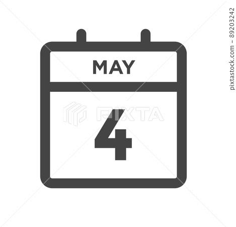 May 4 Calendar Day or Calender Date for Deadlines or Appointment 89203242