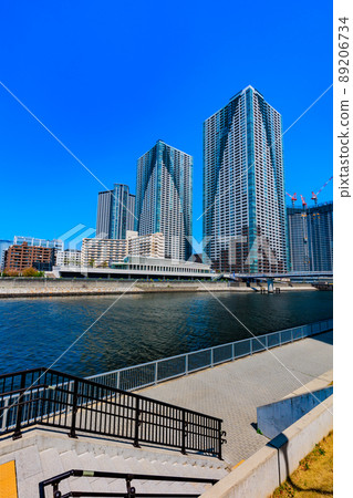 東京中央區 Kachidoki Cityscape The Tokyo Towers 和 Kachidoki The Tower 東京中央區 Kachidoki Cityscape The Tokyo Towers 和 Kachidoki The Tower 89206734