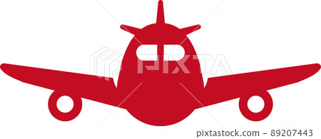Airplane icon illustration 89207443