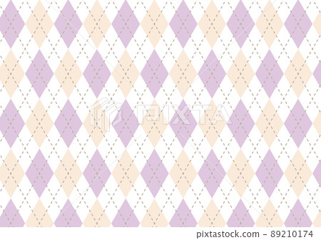Argyle light purple x cream pattern 89210174