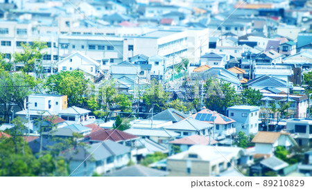 Diorama style around Sakaihigashi Station Diorama style around Sakaihigashi Station 89210829