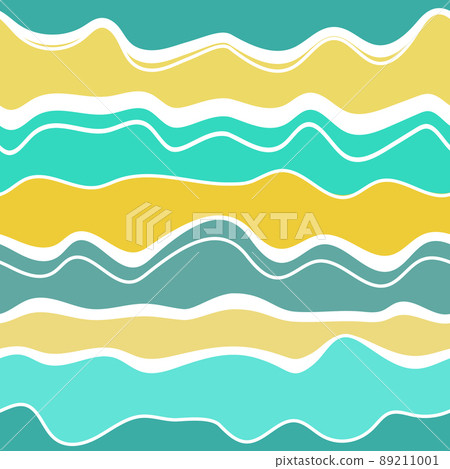 Abstract background with colorful geometric shapes. Rainbow seamless pattern. Gradient waves, lines, dynamical forms. Design for poster, fabric, textile 89211001