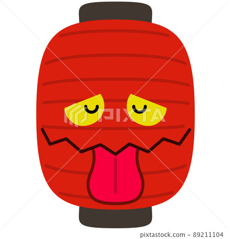 Illustration of a ghost of a lantern that closes your eyes Illustration of a ghost of a lantern that closes your eyes 89211104