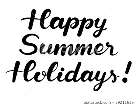 夏季問候的手寫字符(英文“好暑假!”) 夏季問候的手寫字符(英文“好暑假!”) 89211639