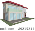 獨立式住宅的 3D 插圖圖像 89215214