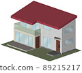 獨立式住宅的 3D 插圖圖像 89215217