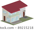獨立式住宅的 3D 插圖圖像 89215218