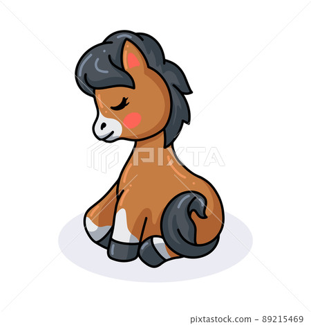 animal, cartoon, donkey 89215469