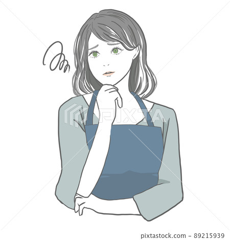 A woman in trouble apron 89215939