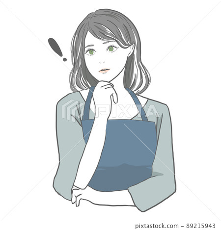 A woman with an inspiring apron 89215943