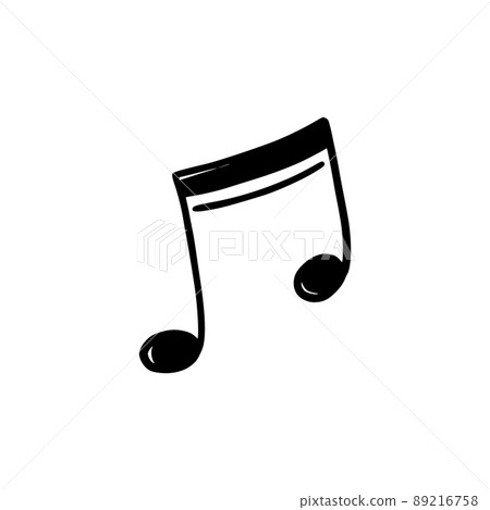 Music note doodle drawn style Music note doodle drawn style 89216758